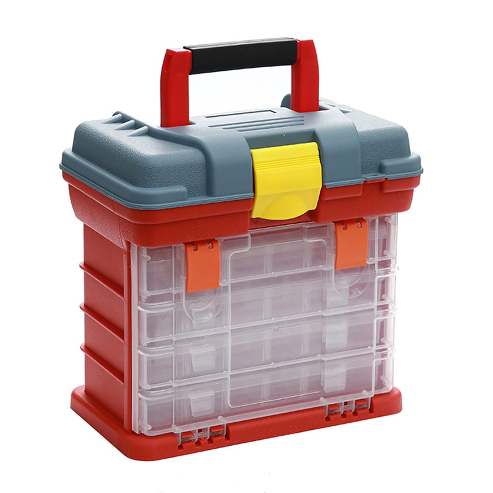 Kunststoffbox Organizer mit verstellbarem Fach, Näh Organizer, Bastel und Kunstbedarf Mehrzweck Aufbewahrungsbox für Angelgeräte