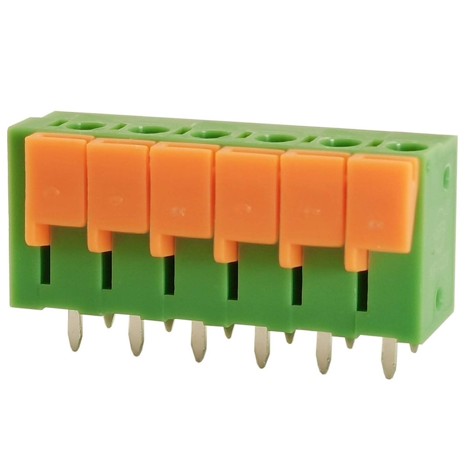 Lot de 50 borniers à ressort for circuits imprimés KF141V, KF141R, KF142V et KF142R, diamètre 2,54/5,08/7,62 mm, 2 à 12 broches.(10P(50Pcs),142V-7.62)