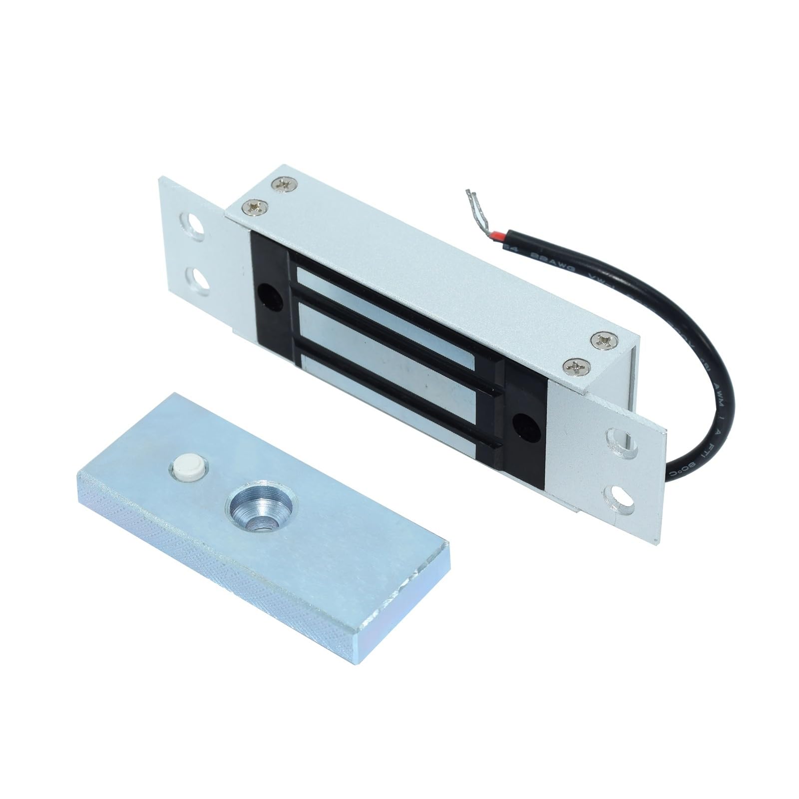 Cerradura magnética electromagnética de una Sola Puerta, instalación Oculta con Fuerza de retención de 60Kg/100Lbs(24V)
