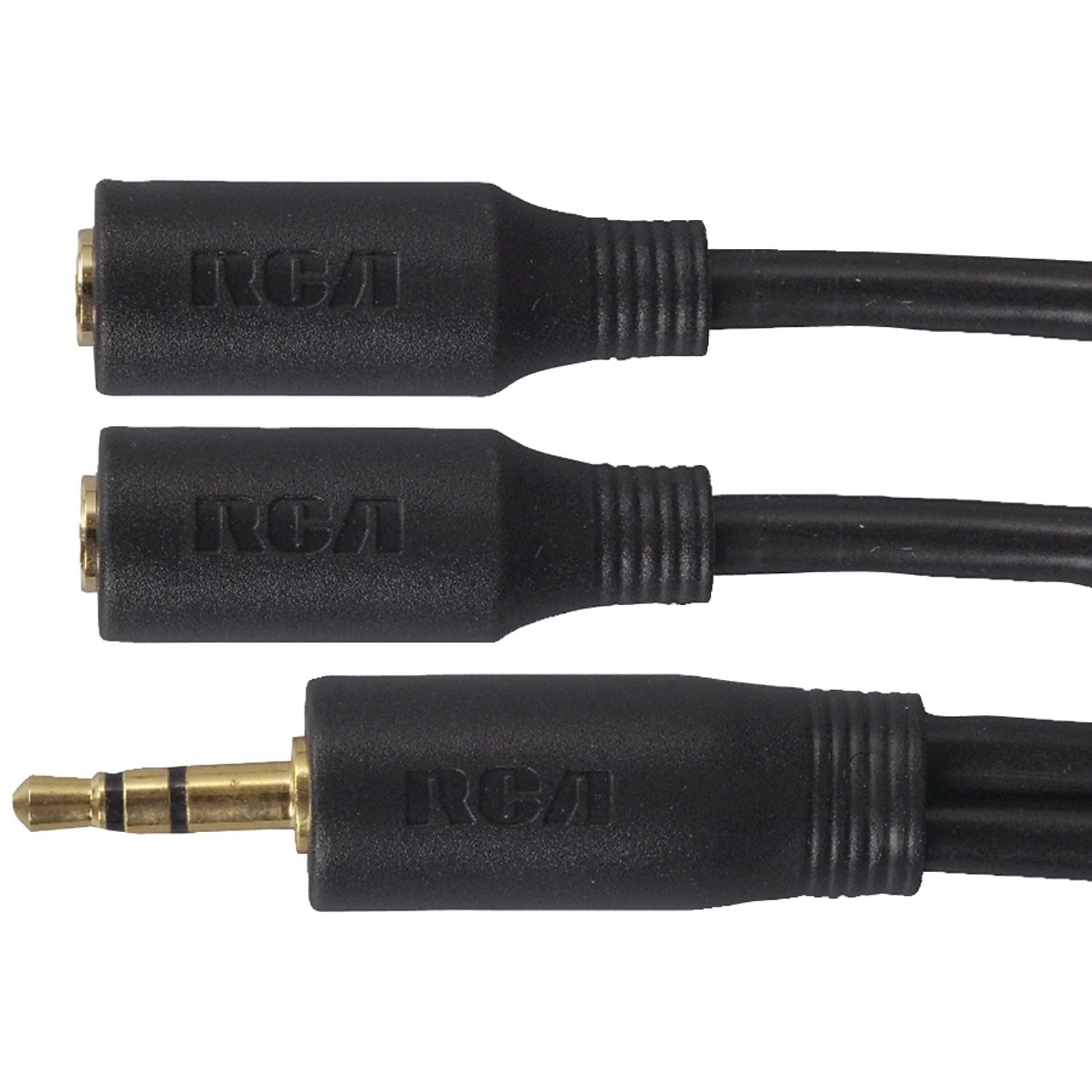 Amazon.com: RCA AH202DR 3.5mm Stereo Headphone Y-Adapter : Electronics 