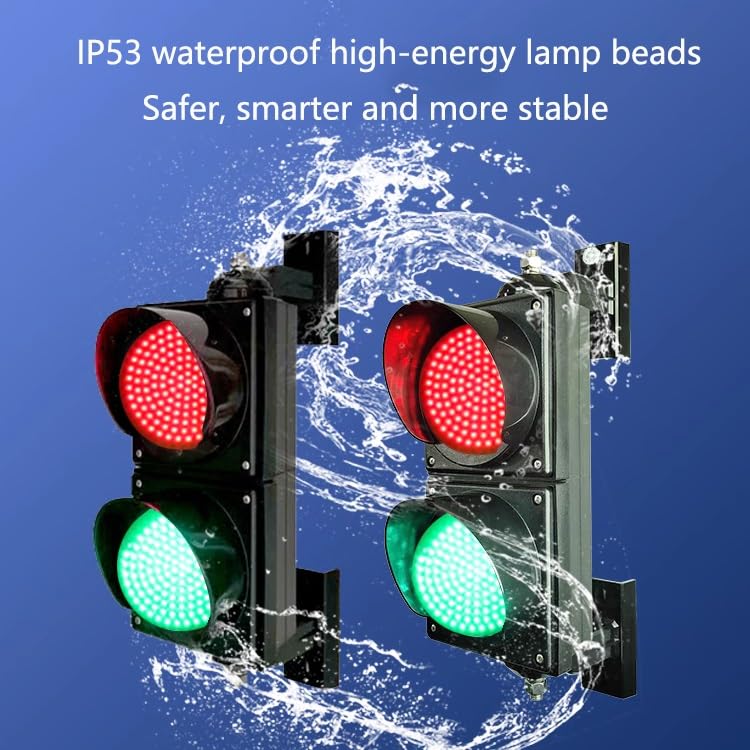 Sygnalizacja świetlna 30 cm (12 cali), światło drogowe LED, światło drogowe wodoodporne, AC85-265V/DC12/DC24V, wytrzymała obudowa z poliwęglanu, model 400,