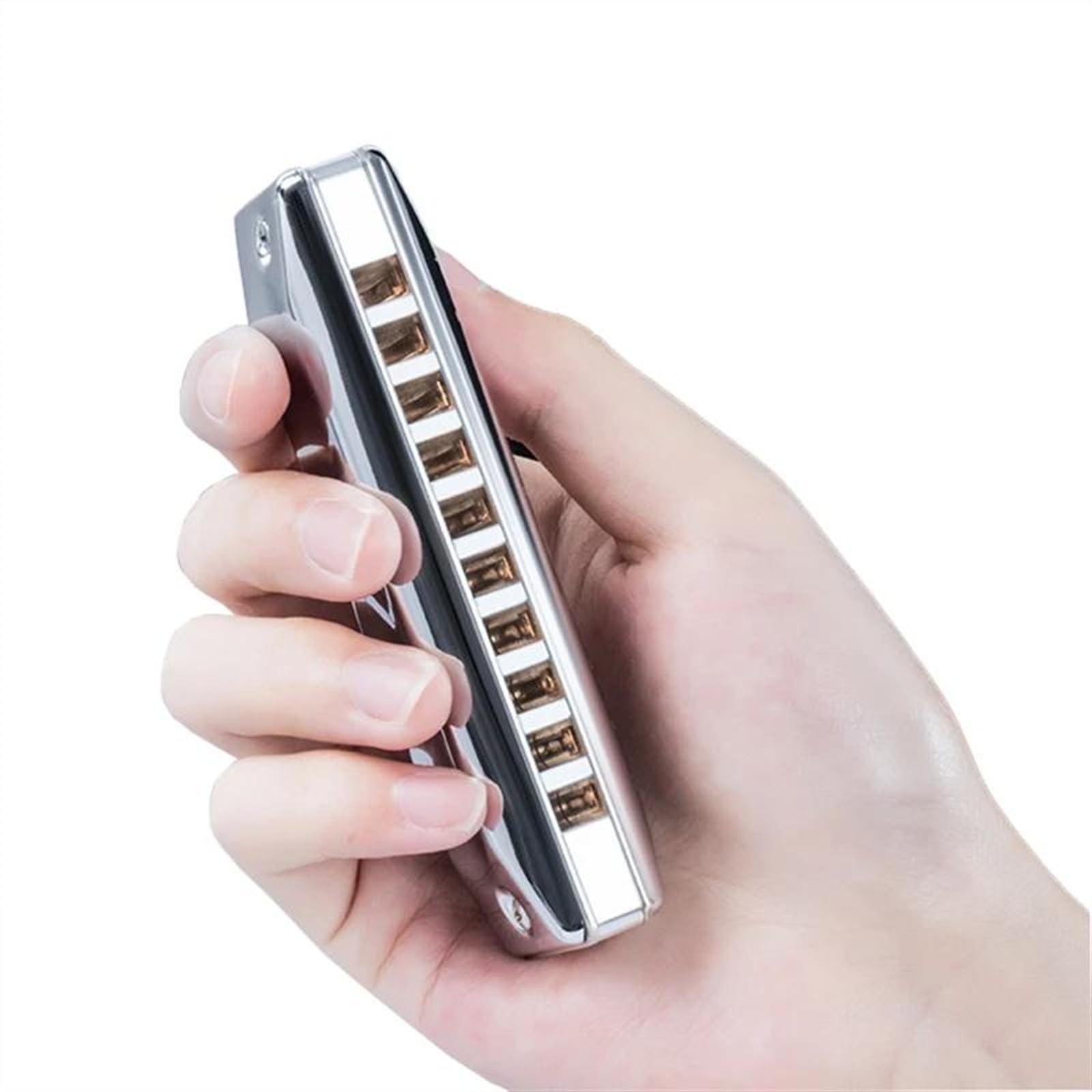 Harmonijka diatoniczna Blues Harp Aluminium Grzebień Ustnik Organ Profesjonalna harmonijka Instrumentos Musicales Instruments(B)