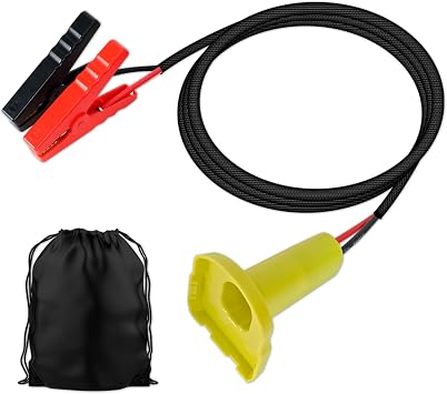 Jumper Cables with Adapter for Ryobi 18V Battery, 3.3FT 8AWG Portable Battery Jumper Starter Automotive Booster Cables Power for Car Jump Starting Using Tool