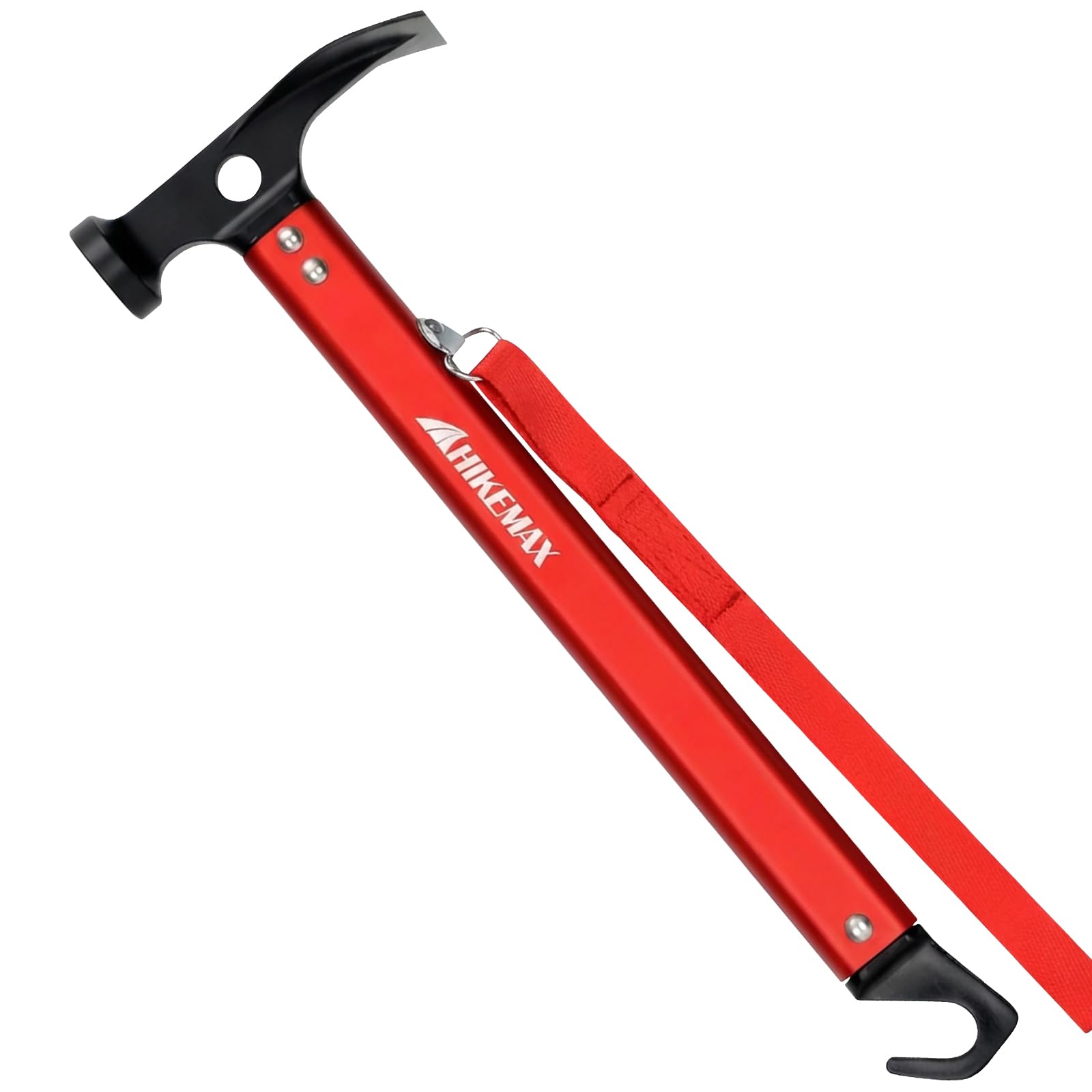 Hikemax Lightweight Outdoor Camping Hammer Aluminum Tent Hammer with Tent Stake Remover, 13-Ounce