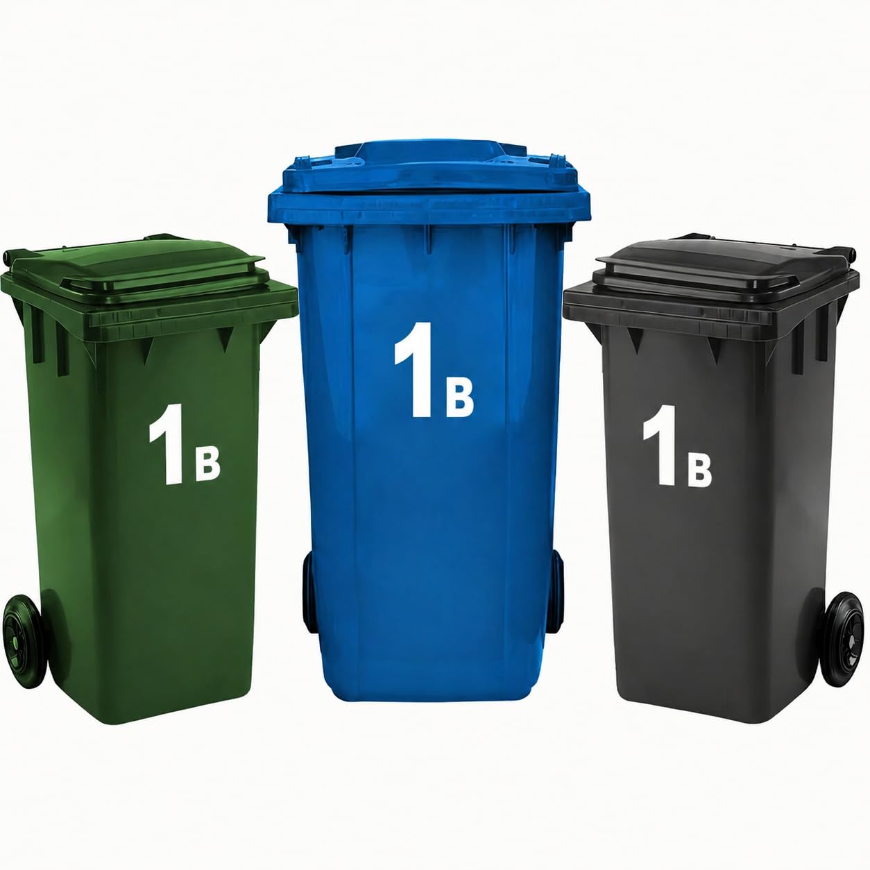 Rubigo 3 x Bin Numbers for Wheelie Bins, 0-99, Letters A-D, 17.5cm Dustbin Stickers, Easy Application Stick On Number Stickers - Weatherproof Self Adhesive Vinyl (5) — view 46
