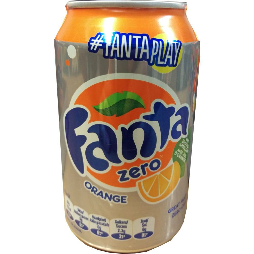 Fanta Orange Zero Lot de 72 boîtes de 0,33 l