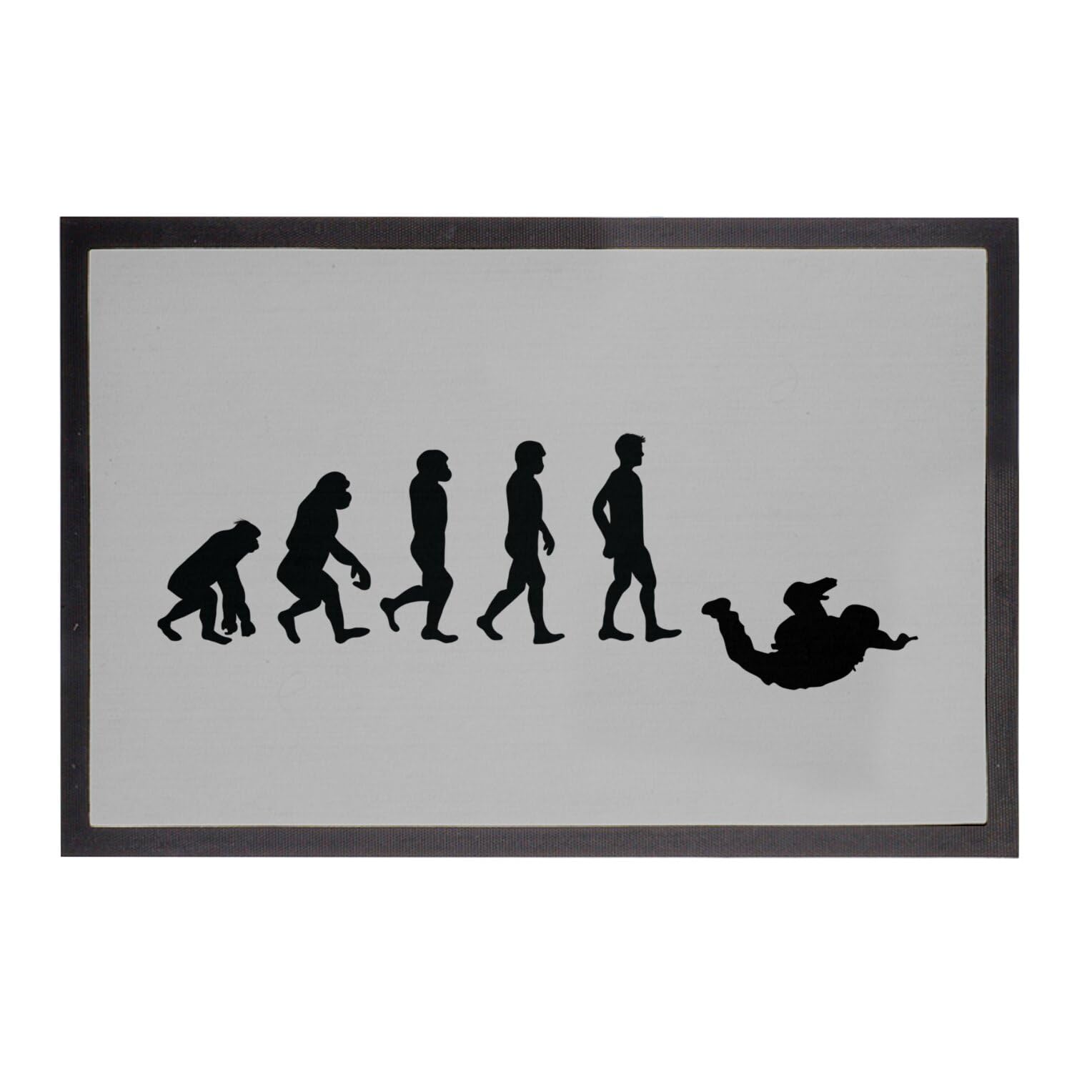 Paillasson Gris Base Jump Parachute 75x50cm tapis entrée sport