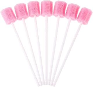 HEALLILY 100Pcs Descartável Enfermagem Vara Esponja Limpar Vara Oral Swab Esponja Esponja Estéril Swab Oral Esponja Swab Sabor& Estéril Cotonetes Oral Dental Varas Swab para