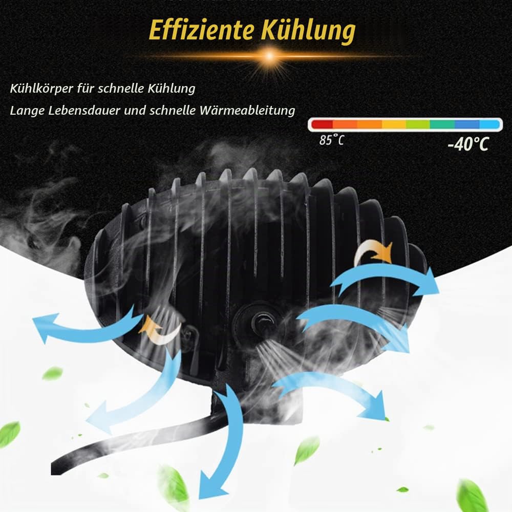 Led Arbeitsscheinwerfer 12v 24v,6x24w Offroad Scheinwerfer Oval