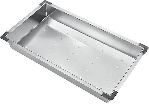 Starstar Colador de acero inoxidable de 18.875" para fregadero de cocina
