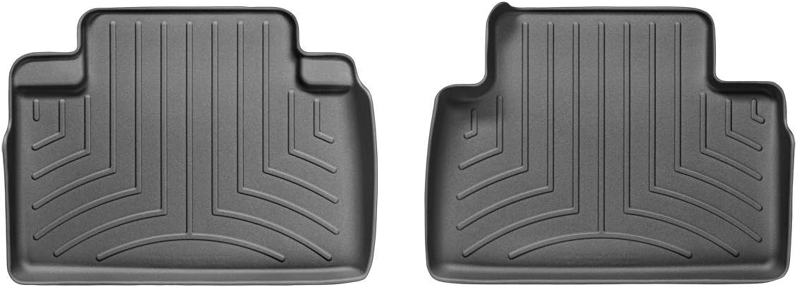 WeatherTech Custom Fit FloorLiners for Infiniti FX, QX70, 2nd Row (441722), Black