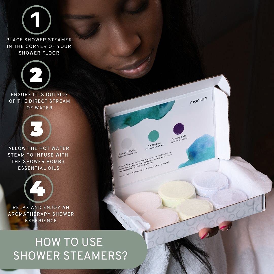 Eucalyptus Shower Steamer Aromatherapy Shower Bombs These Menthol
