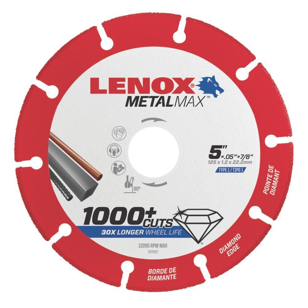Lenox Metalmax 5 Inch Segmented Rim Diamond Cutting Wheel