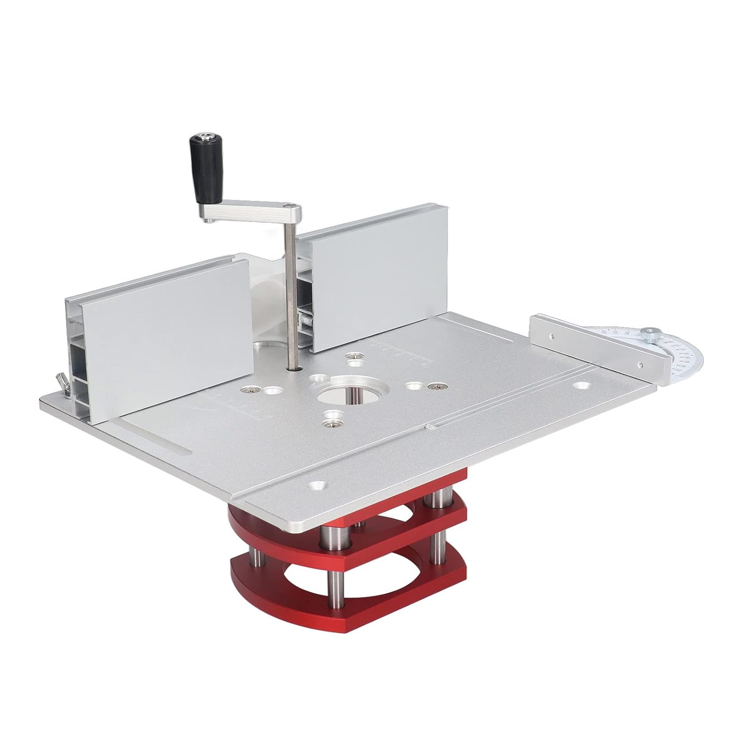 Router Lifts for Woodworking, Router Table Insert Plate with Lift, Router Table Insert Plate for Woodworking Slotting Trimming Chamfering Table Top (Black)