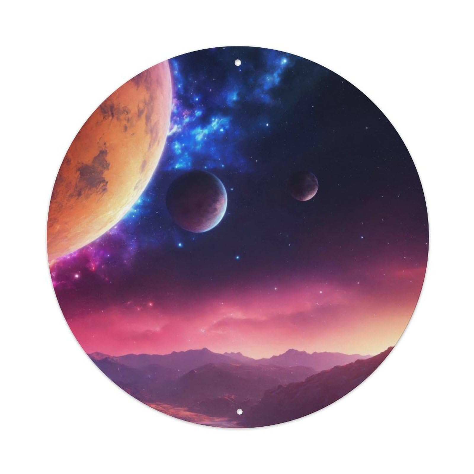 Space Colors of Planets And Nebulas Metal Tin Sign