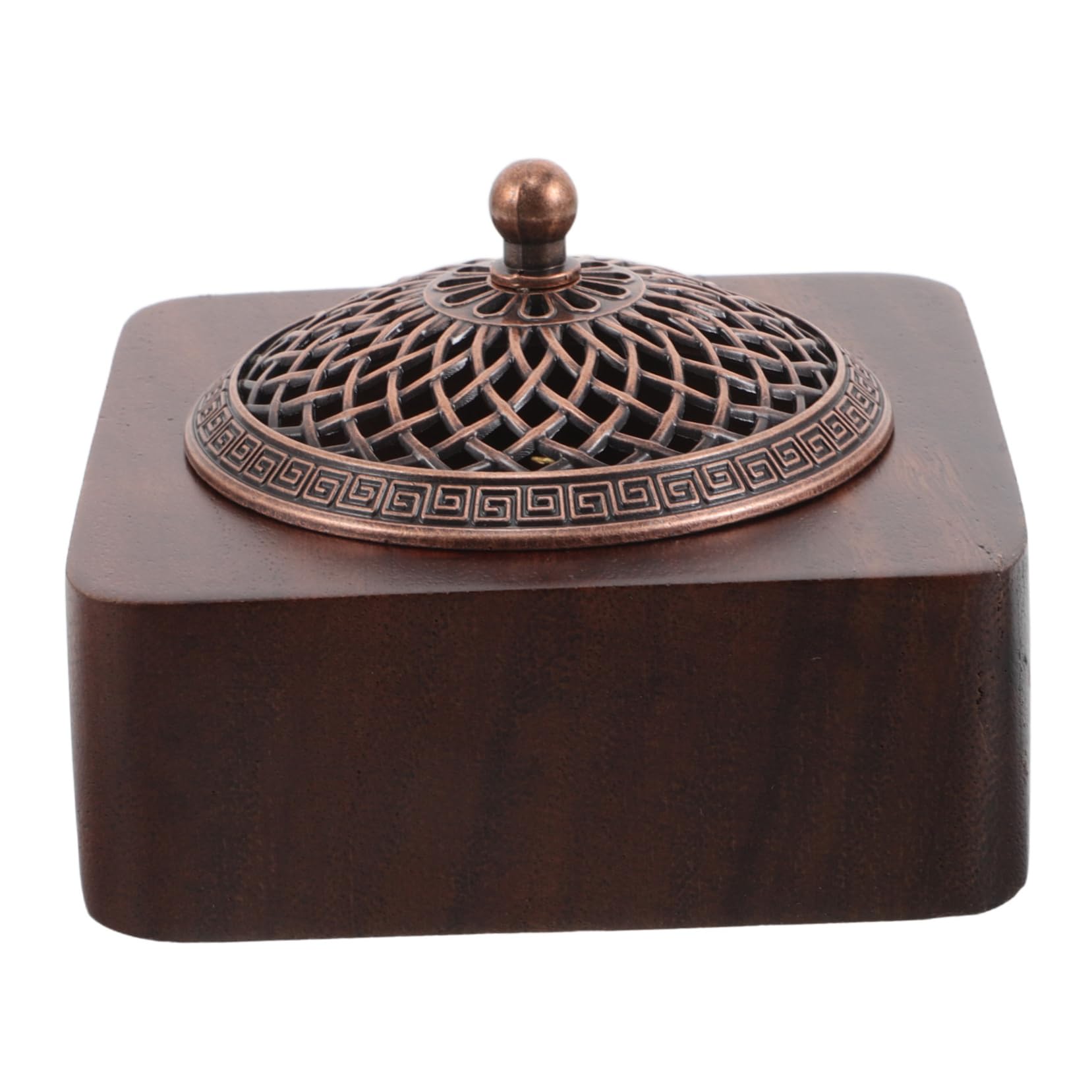 Ipetboom 1 Set Incense Burner Incense Cone Burner Holder Unique Home Decor Cone Coil Incense Holder Vintage Burner Vintage Bakhoor Burner Smudging Bowl Cone Holder Copper Light Brown