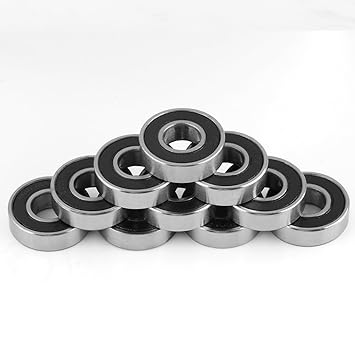 Rubber Sealed Ball Bearing, Bearing, Multi Use 10 Pcs Ball Bearing, Steel Ball Bearings, for Ships for Cars Household Appliances Health Care System