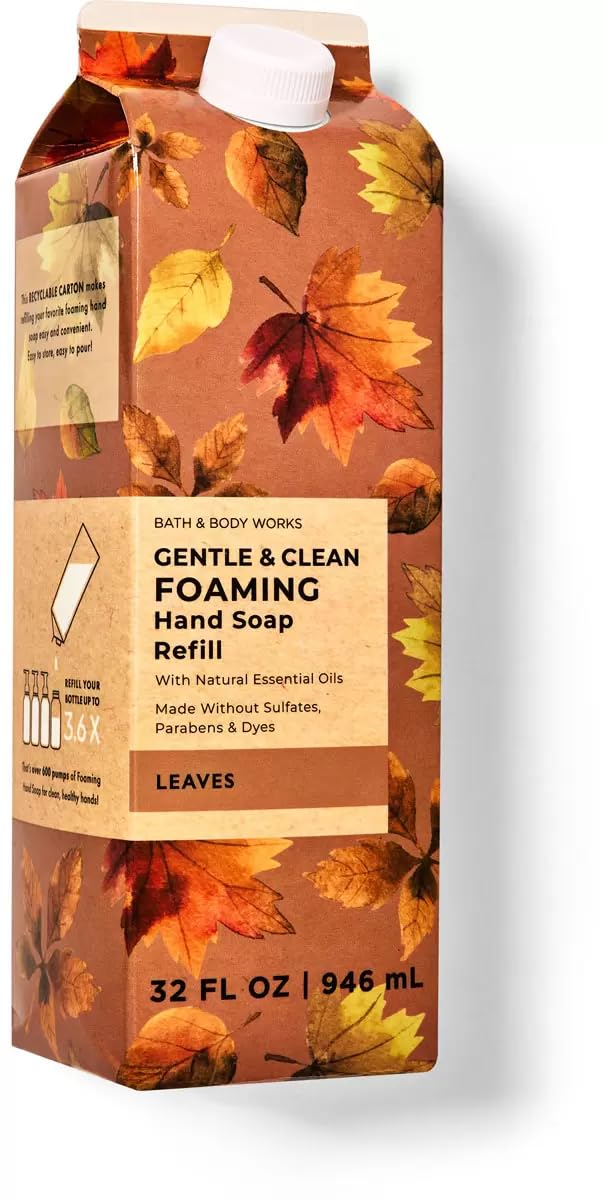 Leaves Gentle and Clean Foaming Soap Refill By Bath + Body Works, 32 fl oz