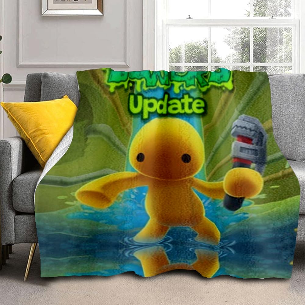 Axolotl Boys E Wobbly Lif Blanket Wobbly Lif Throws Blanket - Soft Lightweight Plush Cozy (,Xl: 60In X 80In)