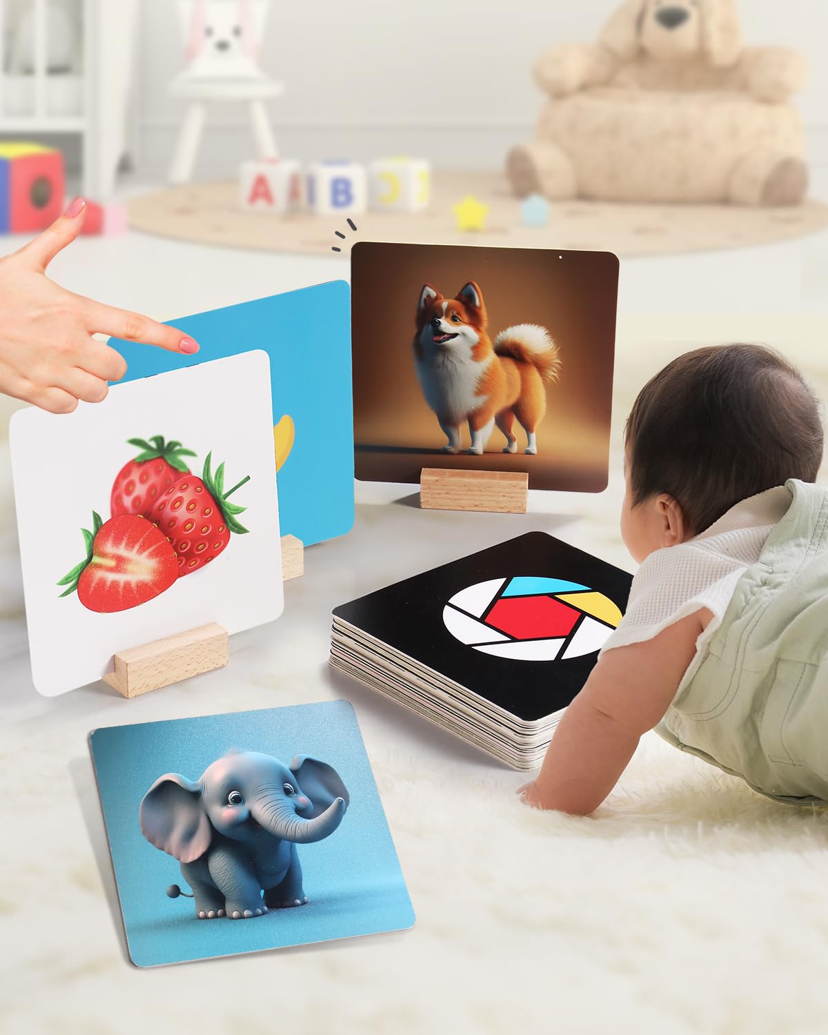 Intellibaby Newborn & Infants High Contrast Premium Flash Cards | 30 Colourful Objects | Visual Stimulation & Sensory Development | 0-12 Months | Non-Toxic (B0CYT7H4YB) Amazon Price History, Amazon Price Tracker