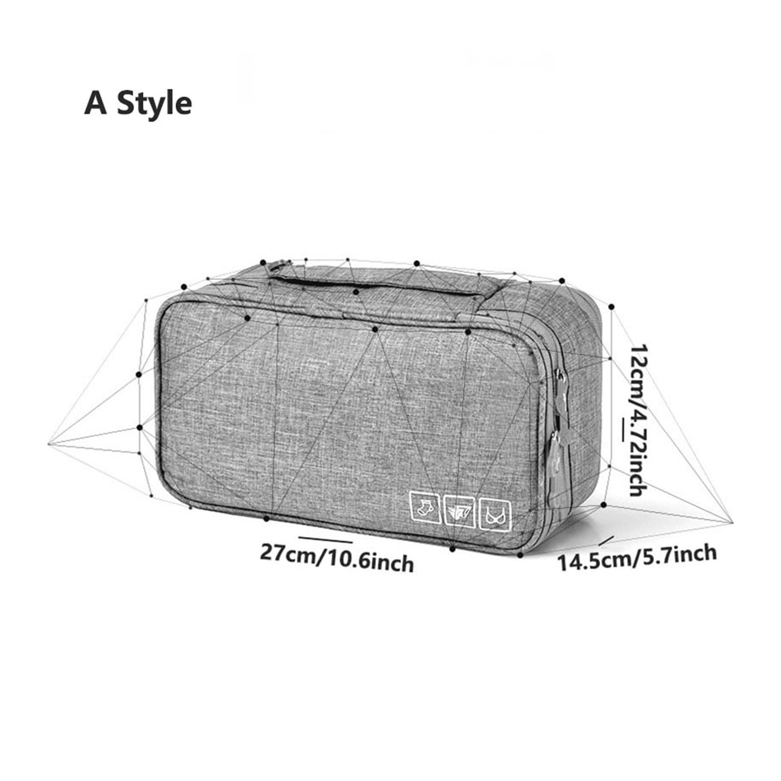 Bolsa Sujetador Viaje Bolsa organizadora de sujetadores de viaje, bragas impermeables, bolsa de almacenamiento de ropa interior, paquete de lavado diario for mujeres, bolsas de acabado cosmético