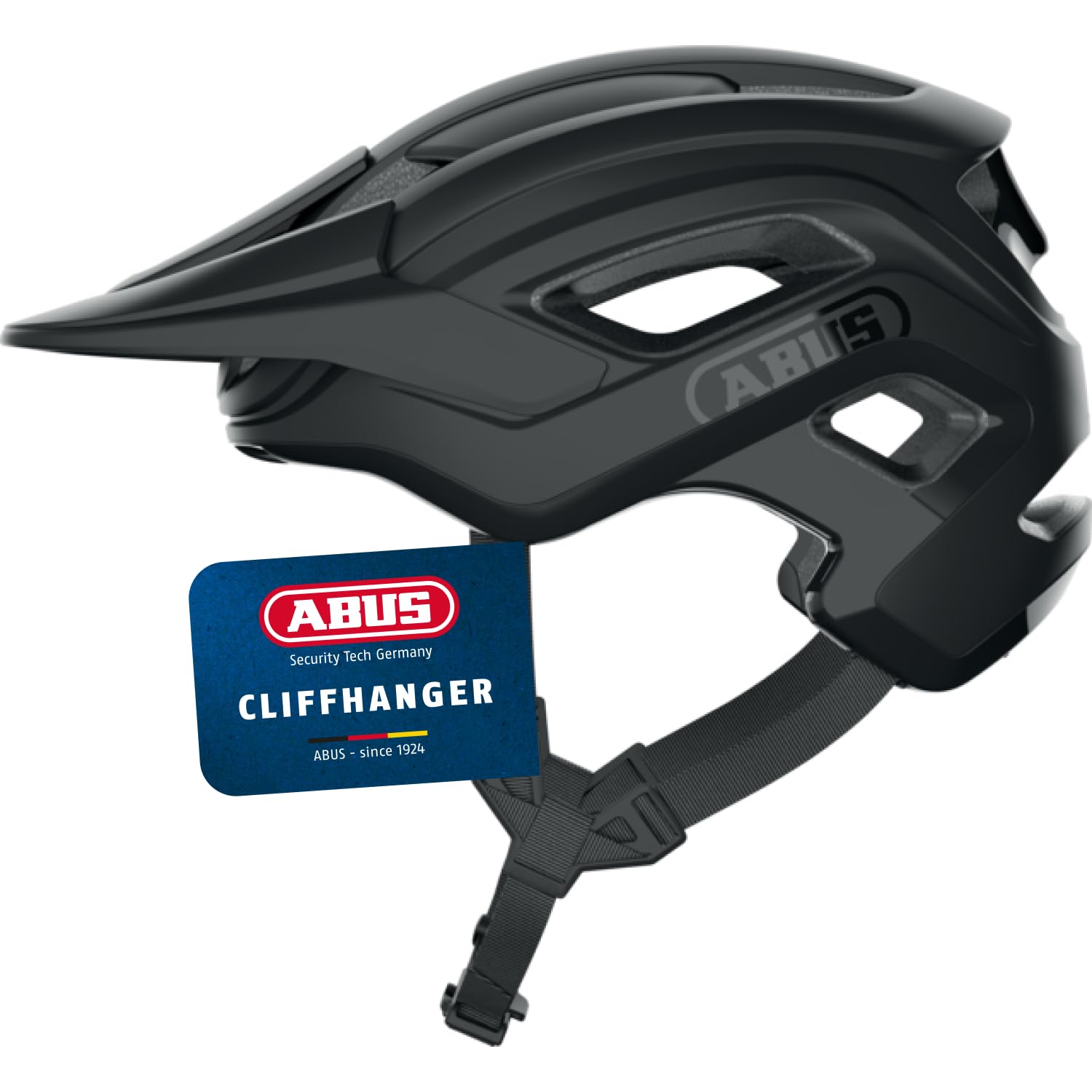 ABUS MTB helmet Cliffhanger - bike helmet for demanding trails - with large ventilation openings & TriVider strap system - for men and women — image 1