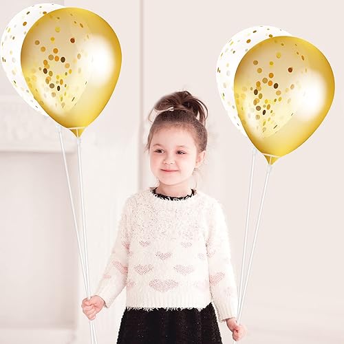 Miniatura 3 de 50 soportes transparentes para globos, palos largos y transparentes, soporte reutilizable con tazas para cumpleaños Bobo y suministros de fiesta de