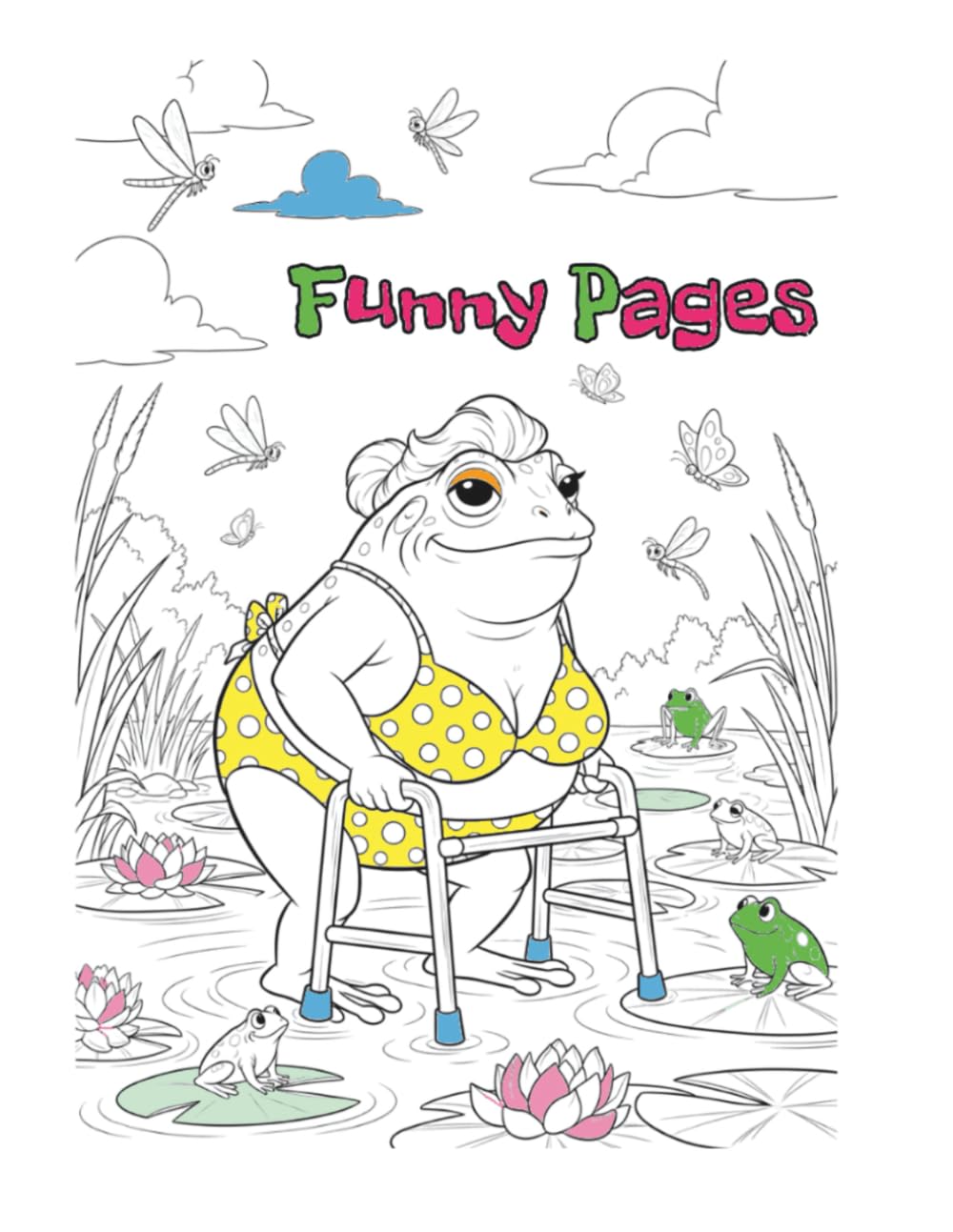 Funny pages: Adult coloring book