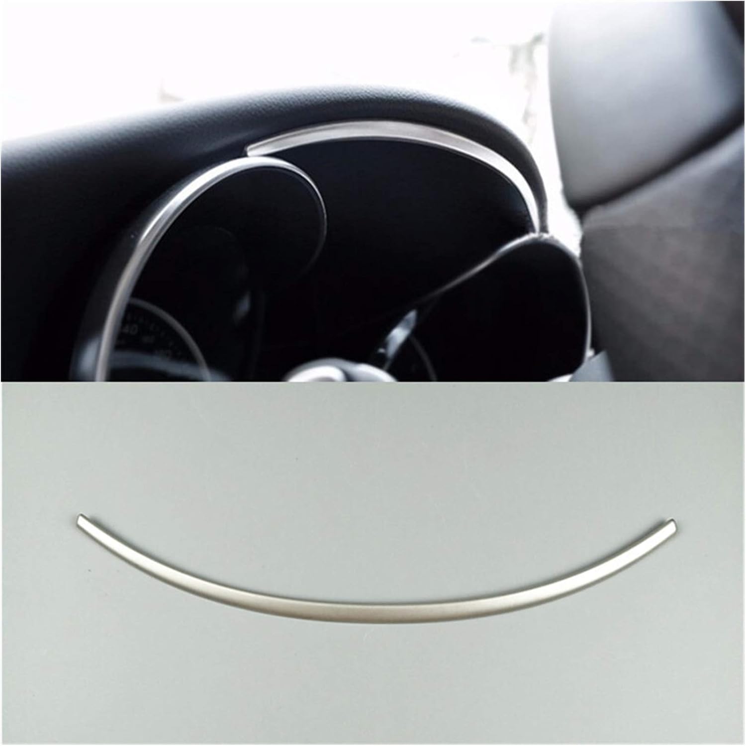 Shenghao Yige Store Stainless Steel Car Dashboard Trim Strip Fit for Mercedes Benz C Class W205 GLC X253 2015-2018 Auto Interior Accessories (Color Name : 1 piece)