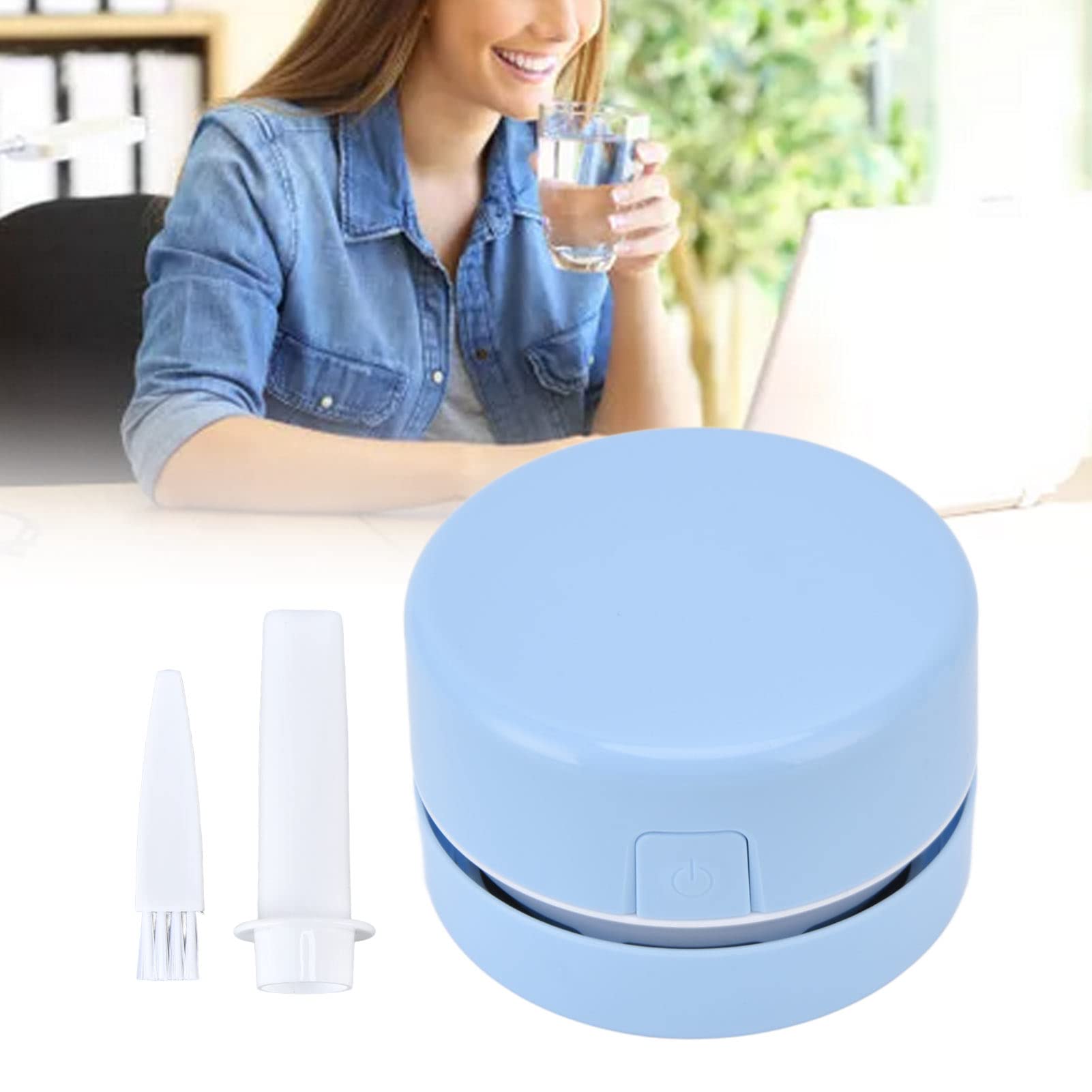 Mini Nettoyeur De Bureau Portable - Aspirateur 360° Pour Poussière, Miettes, Poils D'animaux Sur Clavier, Table, Tableau De Bord