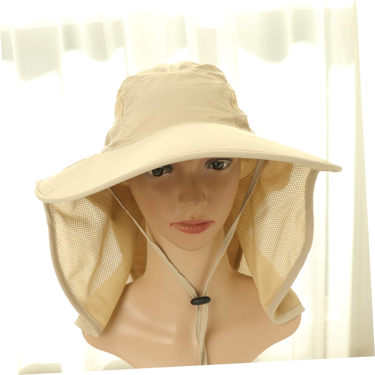 PACKOVE Outdoor Lightweight and Comfortable Sun Protection Cap for Men Women Suitable for Fishing Hiking Beach and Camping Khaki