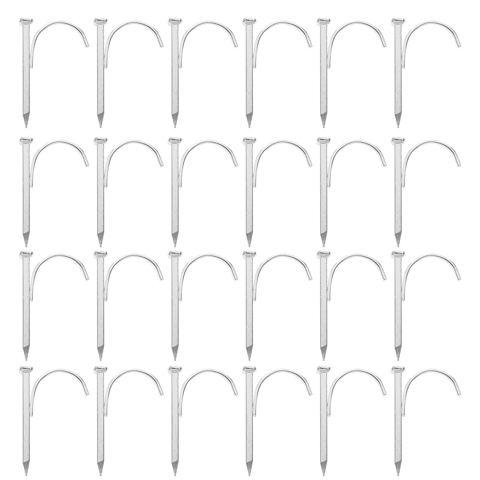 200 Piezas Clavos de Soporte para Tubos, Gancho en J