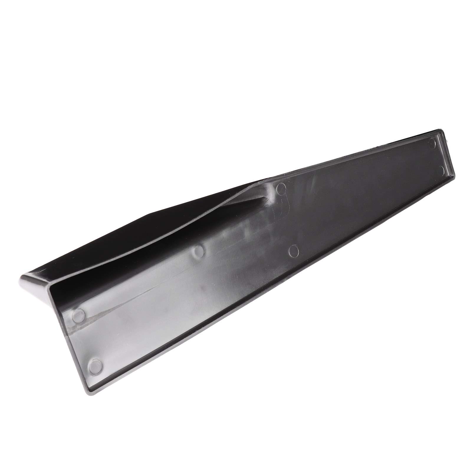 EBTOOLS Faldones laterales universales para coches Par Faldón lateral universal Divisor de balancines Difusor de ala lateral Kit de carrocería de coche Negro brillante 17.7x3.3in