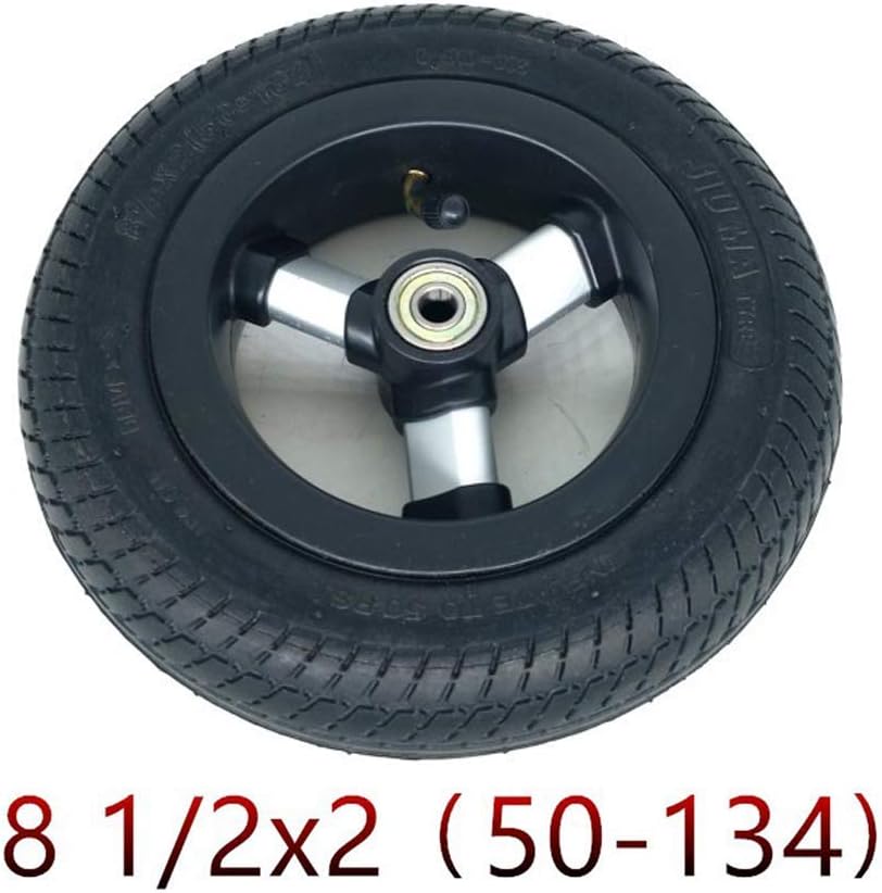 Electric Scooter Tires,8 1/2X2 Inflatable Full Wheels,Sturdy and Durable,Suitable for 8.5 Inch 50-134 Children's Tricycle,Baby Stroller Tire Accessories