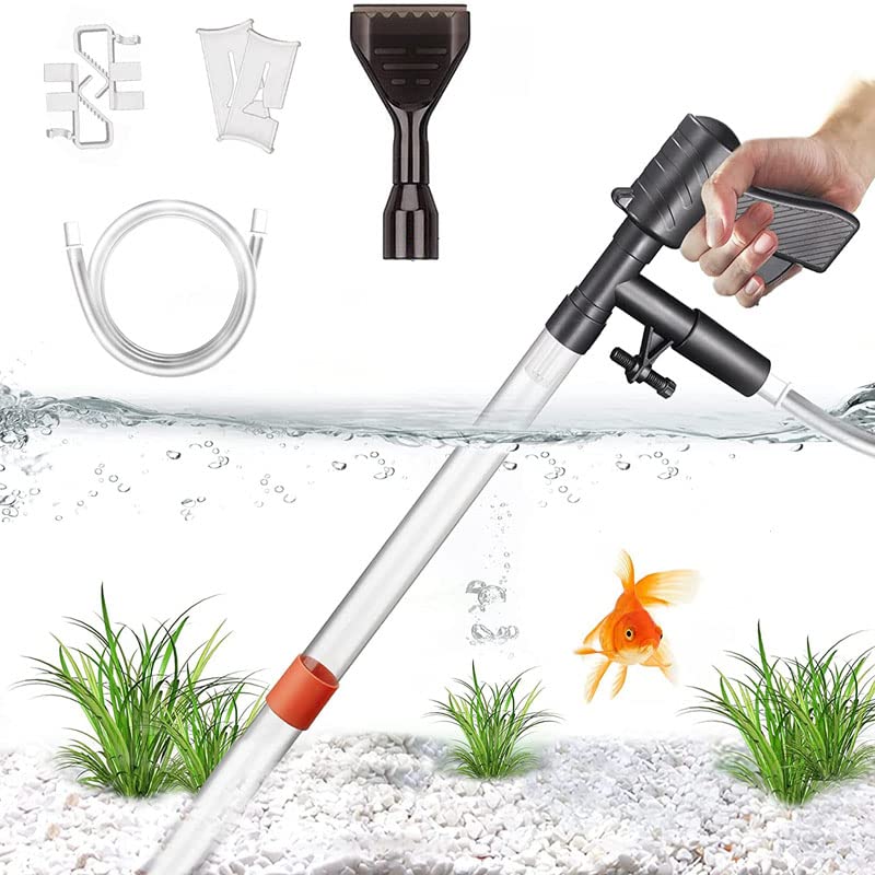VAYINATO® 3 in 1 Aquarium Gravel Cleaner Water Changer with Glass Algae Scrapper Suitable for Aquarium Height 92Cm(Gun Type Ql-09G) by Petzlifeworld (B0B96Z4M5L) Amazon Price History, Amazon Price Tracker