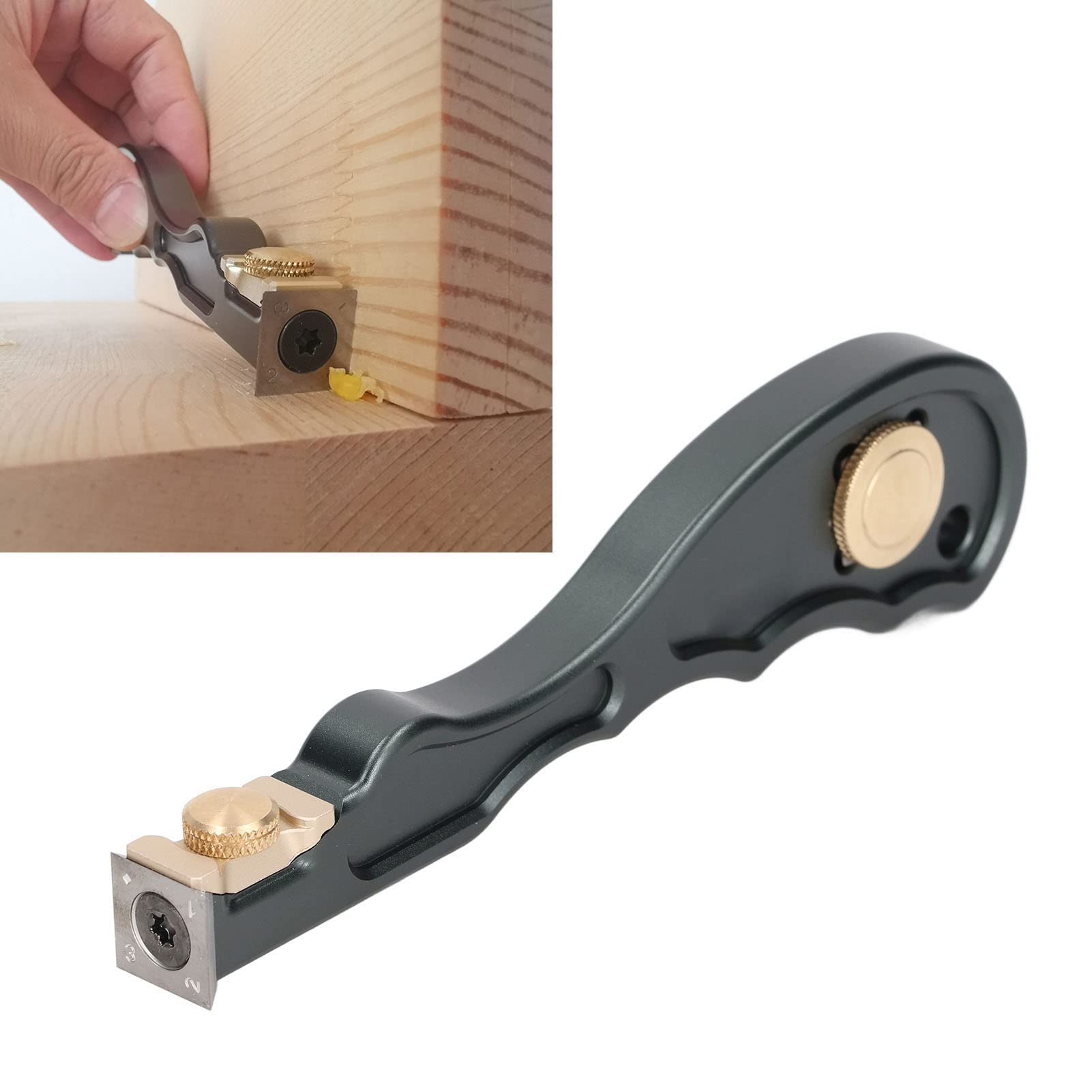 2 w 1 mini węglik drewna, skrobak do kleju, skrobak do obróbki drewna, stop aluminium, mini narzędzie do usuwania kleju z ergonomicznym uchwytem