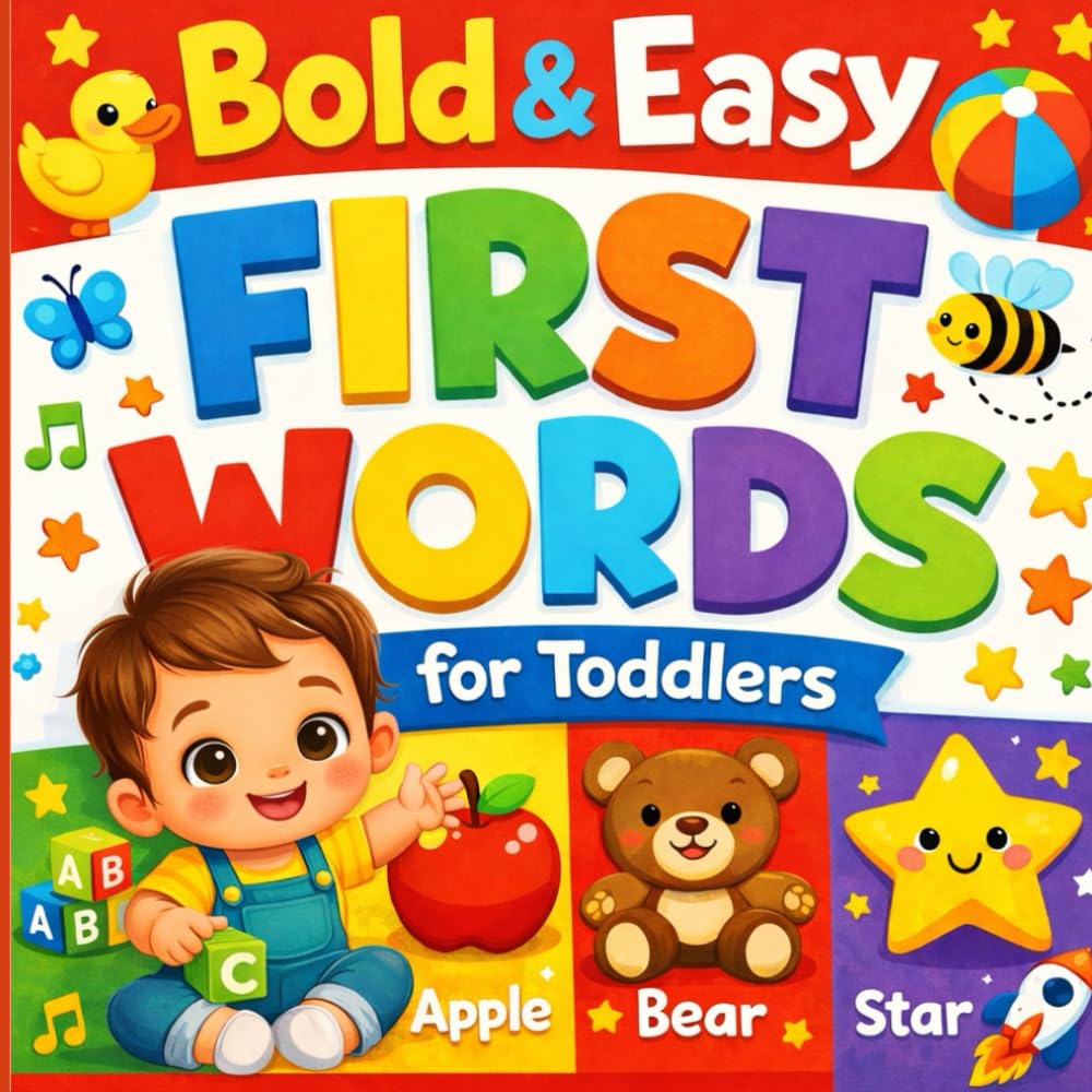 Bold & Easy First Words for Toddlers (Bold & Easy Academy)