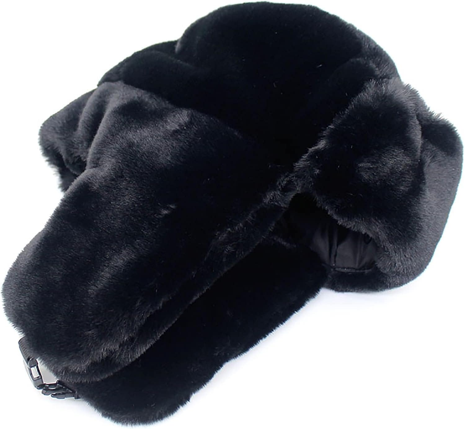 Winter Ushanka Russian Trapper Hats with Ear Flaps,Warm Full Hood Earflap Hat for Men and Women Windproof Fluffy Hats - Image 3