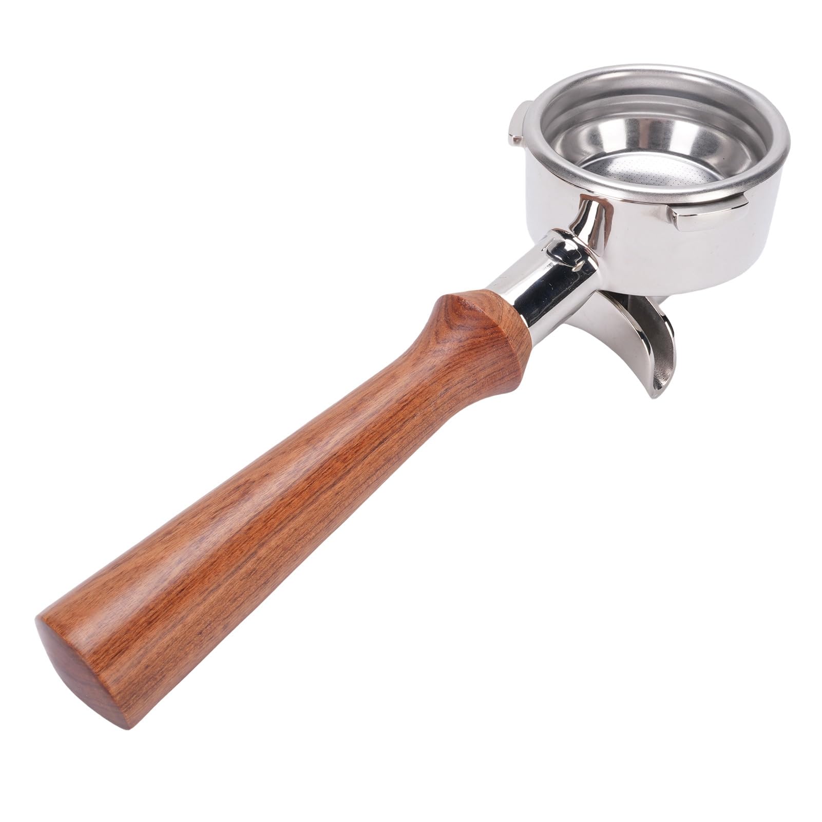 Portafilter Caffè in Acciaio Inox 58mm, Doppio Beccuccio, per