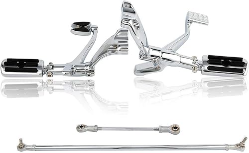 Miniatura 14 de TCT-MOTORPARTS Controles delanteros con clavijas, palancas y varillas para Harley Sportster XL1200 2004-2013 XL1200C 2004-2008 Cromado,Negro