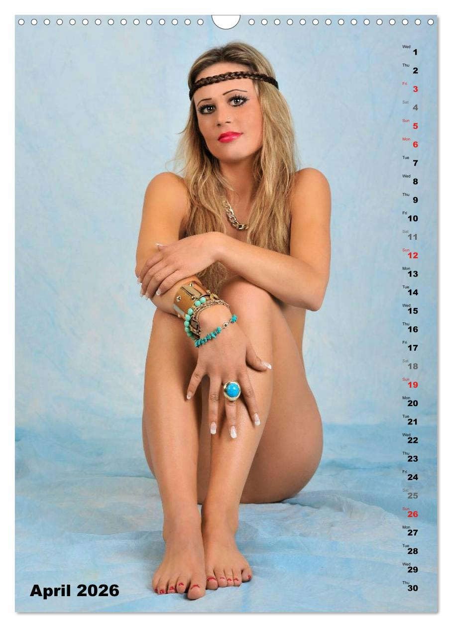 Seated naked beauties (Wall Calendar 2026 DIN A3 portrait), CALVENDO 12 Month Wall Calendar: Calendar beauties naked for each mounth!