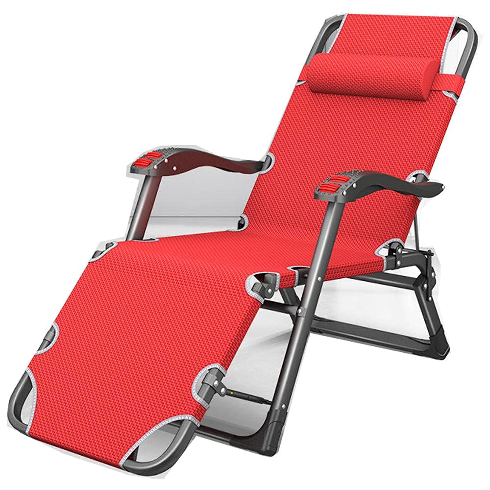 Chaise longue pliable zéro gravité 52cm - transat de patio portable et réglable max 150kg