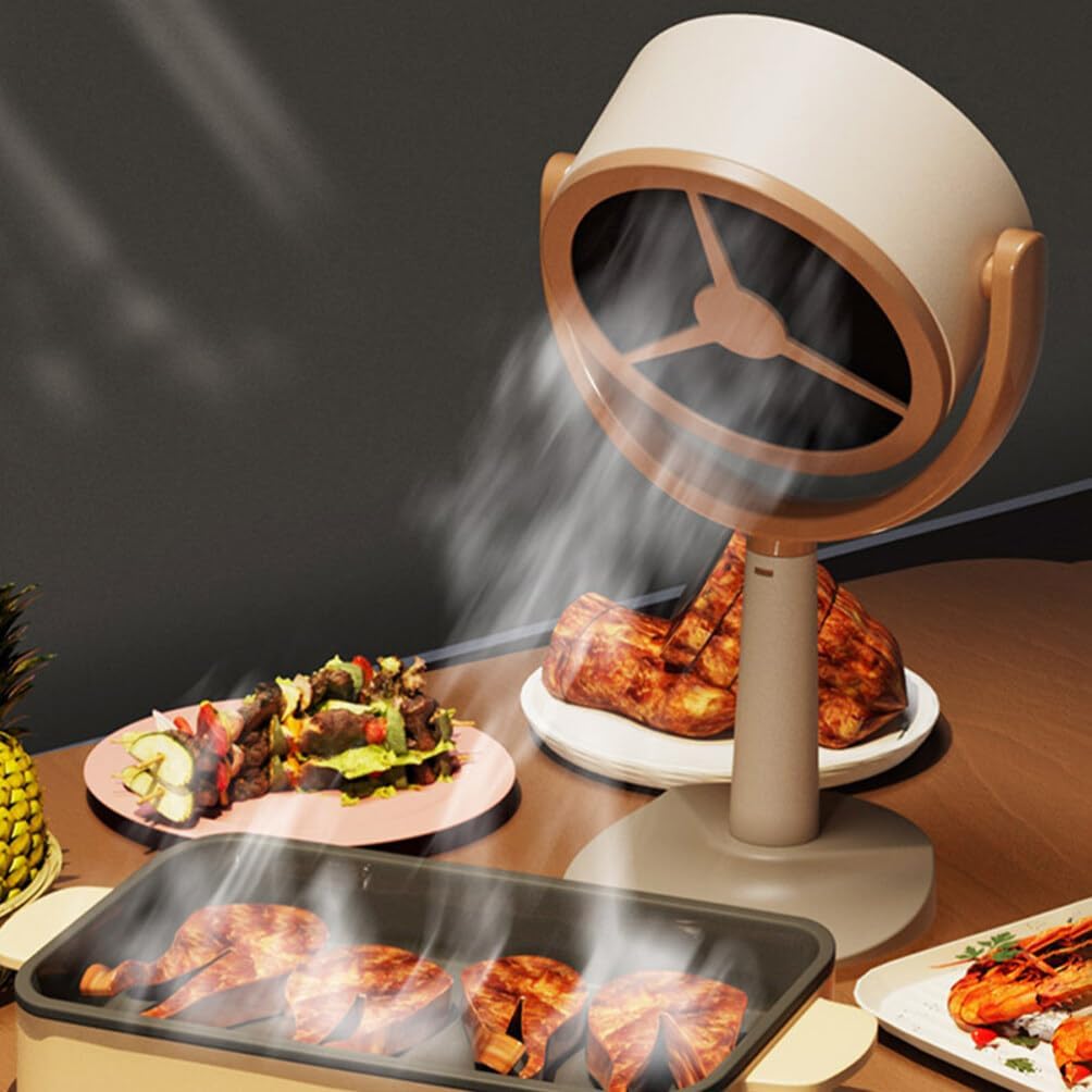 Gadpiparty Mini Household Portable Extractor Hood Powerful Kitchen Exhaust Fan for Hot Pot and Bbq Space-saving Design Usb Interface for Easy Connectivity
