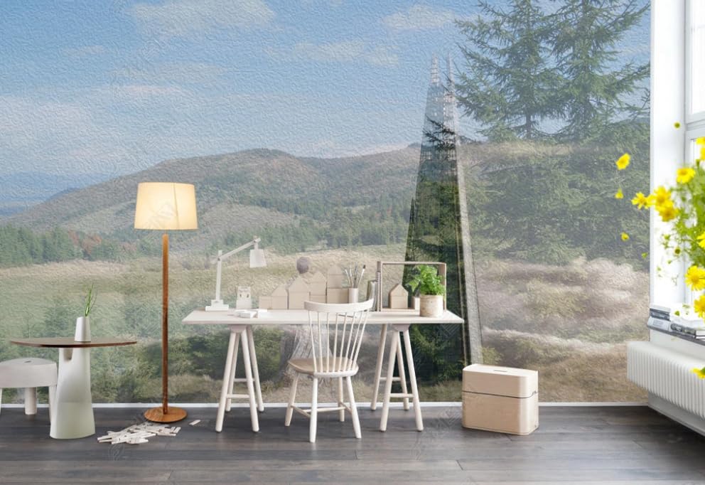 Papier peint intissé forêt grand format décor mural premium 250cm pour salon - 2