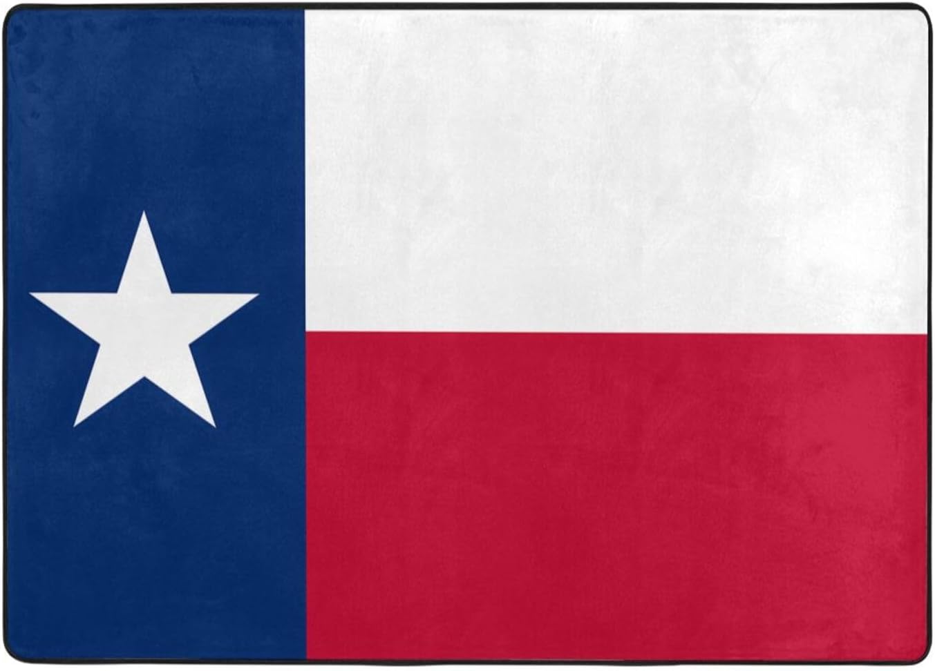 Flag of Texas Printed Floor mat 80x58 inches, Non-Slip Decorative Carpet for Bedroom and Living Room