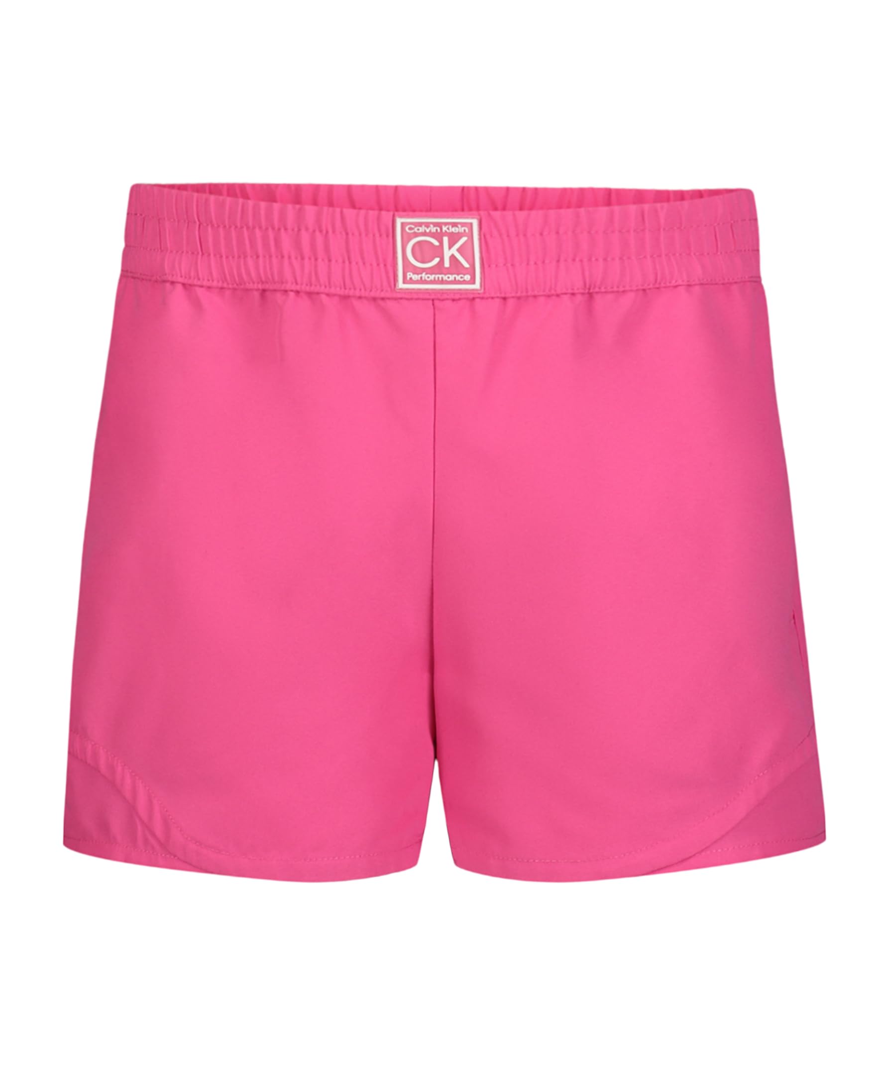 Calvin Klein Girls' Performance Running Shorts, Quick-Drying Mesh, Elastic Waistband & Pull-on Style