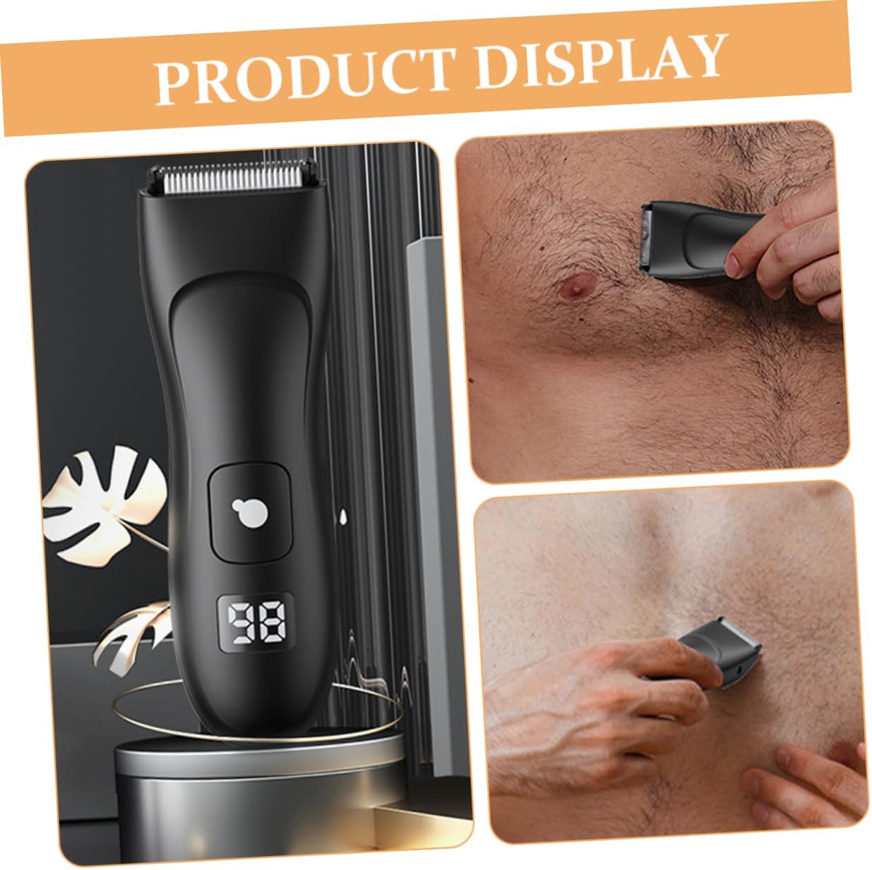 USB Rechargeable Digital Hair Clipper for Men Trimmers for Barbers Manscape Body Hair Trimmer