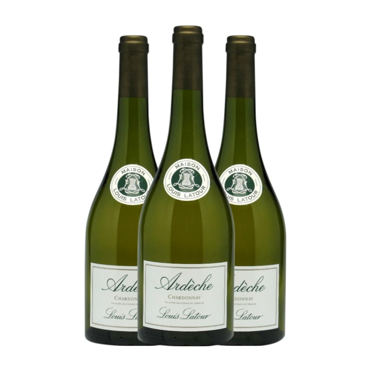 Louis Latour Ardèche Chardonnay Bourgogne 75 cl Vino blanco (Caja de 3 Botellas de 75 cl)