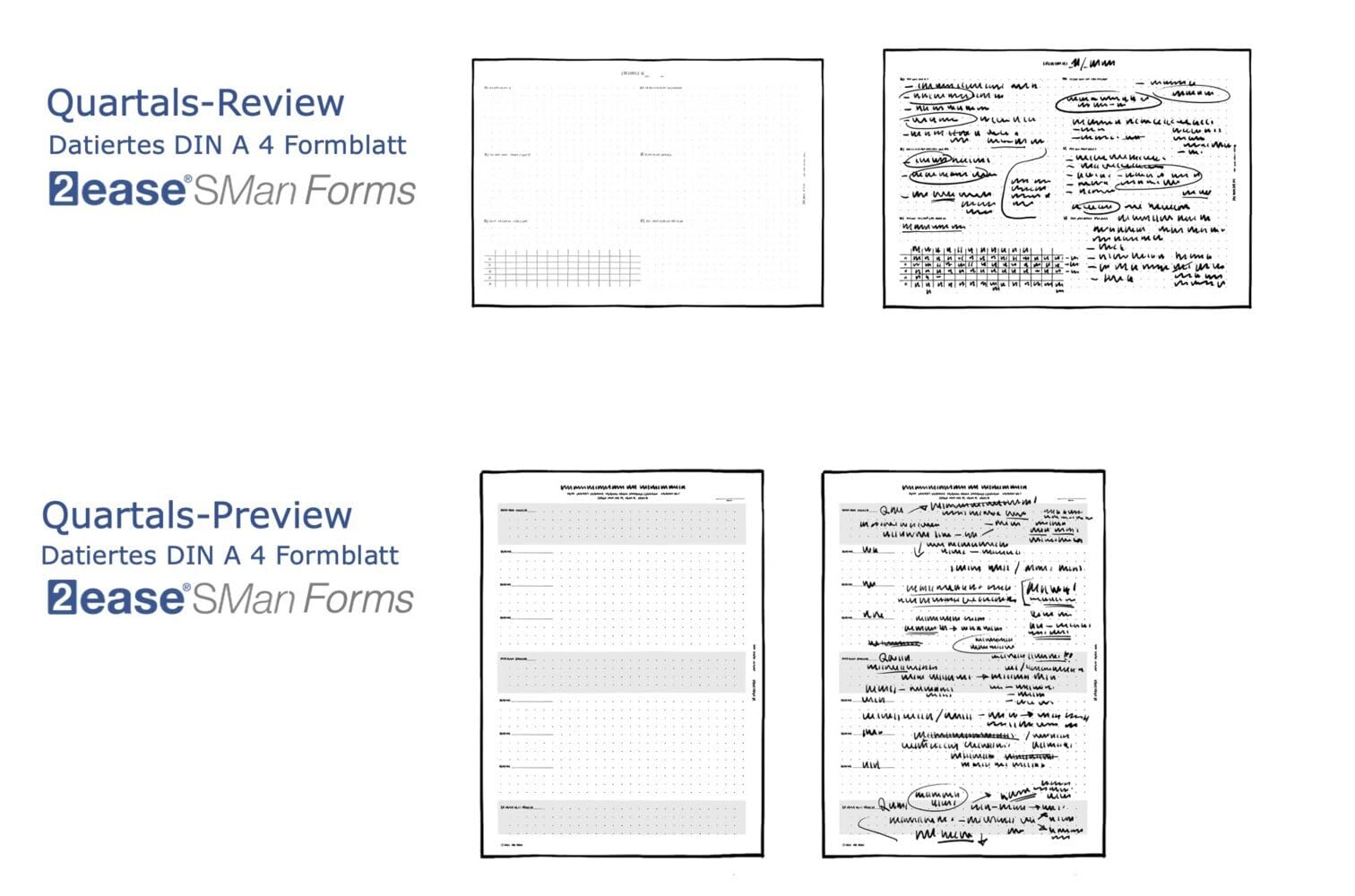 2ease SMan-Templates für 2025 für integriertes, professionelles ToDo-, Zeit- und Selbstmanagement: Doing-better-Selbststeuerungs-Box | smoffen.ch