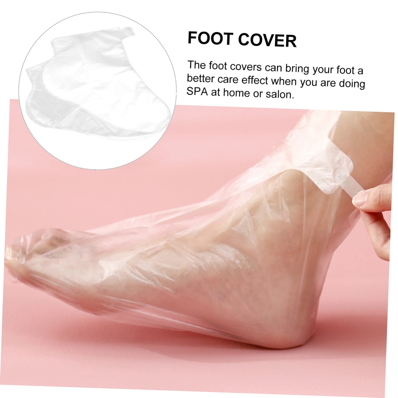 Gogogmee 300pcs Foot Moisturizer Socks Thicken Disposable Covers for Spa Travel